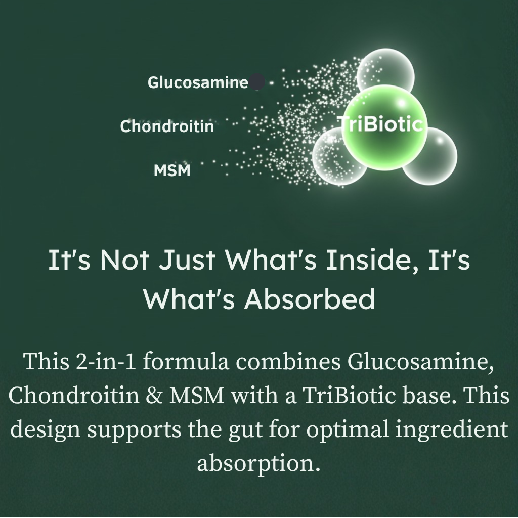 Fórmula tribiótica para caderas y articulaciones de perros de PetCultures