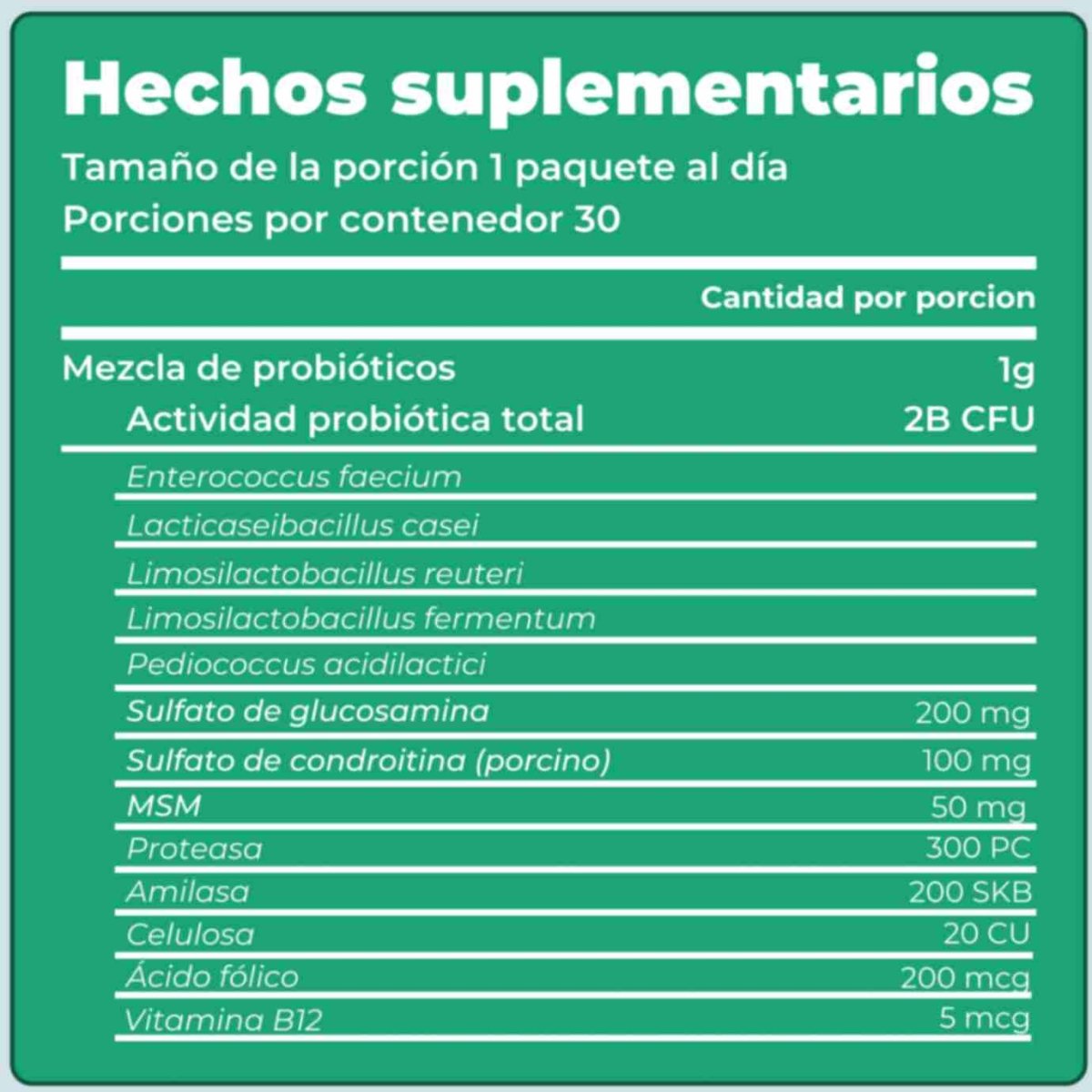 Cadera y Articulaciones| Absorción superior de Glucosamina, MSM y Condroitina. Suplemento canino - PetCultures Canine Dog Probiotics Prebiotics Postbiotics Supplement For Gut Health Box Front