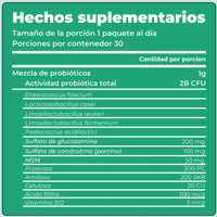 Cadera y Articulaciones| Absorción superior de Glucosamina, MSM y Condroitina. Suplemento canino - PetCultures Canine Dog Probiotics Prebiotics Postbiotics Supplement For Gut Health Box Front