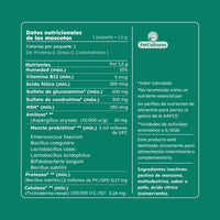 Cadera y Articulaciones| Absorcion superior de Glucosamina, MSM y Condroitina | Suplemento canino - PetCultures Canine Dog Probiotics Prebiotics Postbiotics Supplement For Gut Health Box Front