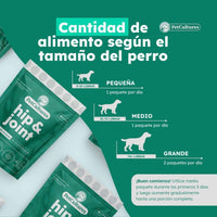 Cadera y Articulaciones| Absorción superior de Glucosamina, MSM y Condroitina | Suplemento canino - PetCultures Canine Dog Probiotics Prebiotics Postbiotics Supplement For Gut Health Box Front